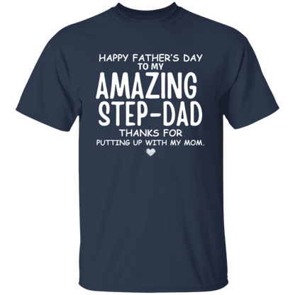 To MY AMAZING STEP-DAD TShirt | Perfect Father's Day Gift for Step-Dad |Birth Day Gift